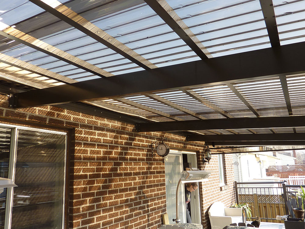 awning top view