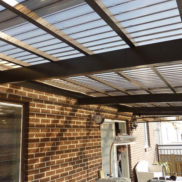 awning top view